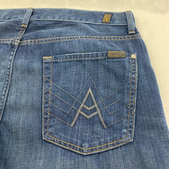 7 For All Mankind Boot Cut Jeans Size 36 - Picture 8 of 10